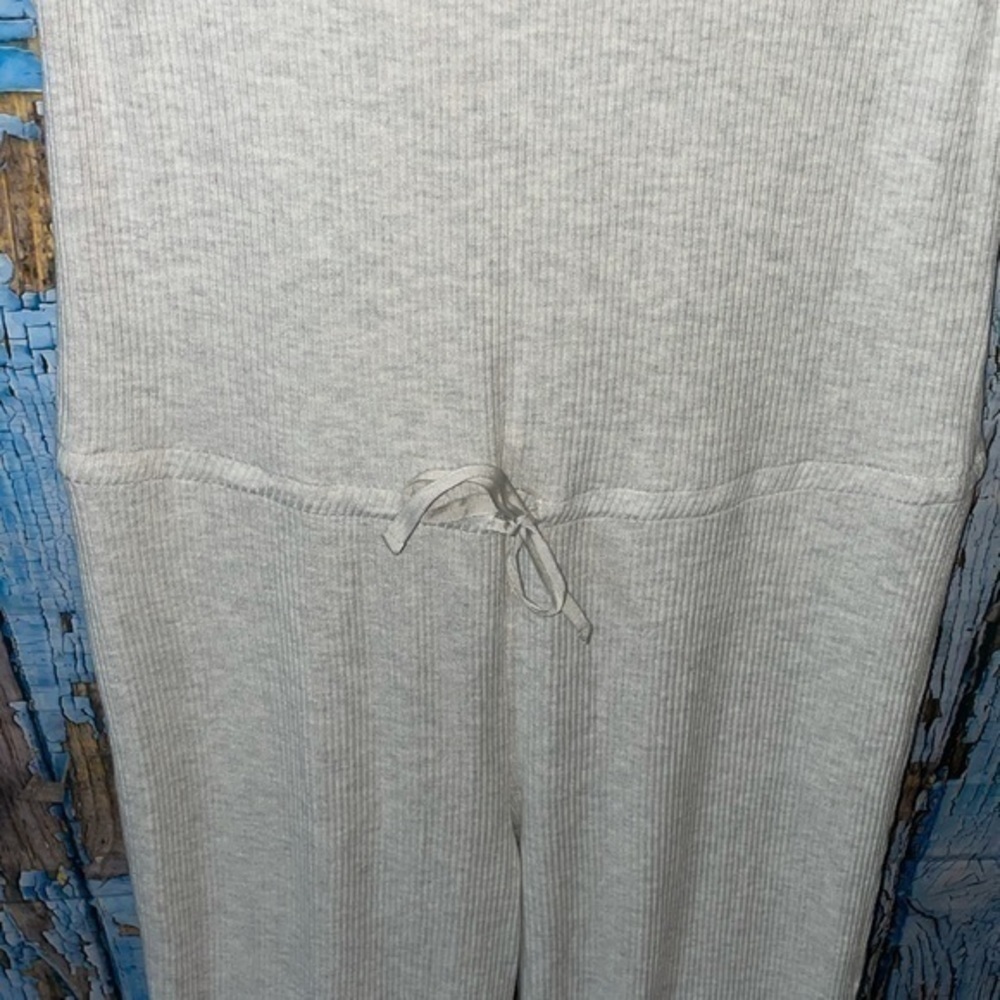 Spiritual Gangster Racerback Ballet Rib Super Soft 1 Piece Heather Grey Jumpsuit - Picture 8 of 14